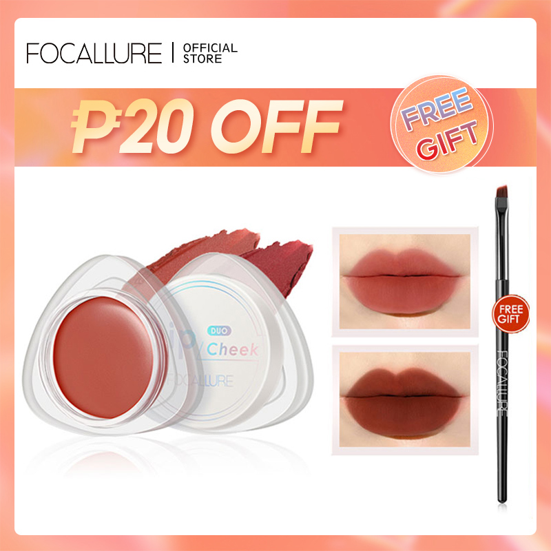 Discount on Focallure  shoes - SKU:  Velvet-Hazy Matte Cheek & Lip Mud Lip Clay Dual-Use For Lips And Cheek High Pigment Cream Lipstick 