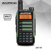 Baofeng UV-16 VHF/UHF Dual Band Waterproof Two-Way Radio