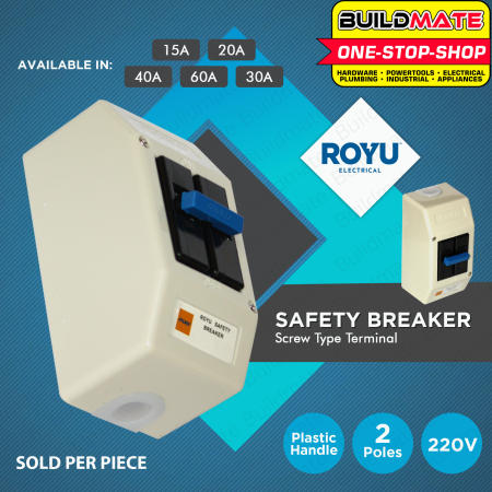 BUILDMATE Royu Safety Breaker Screw Terminal - 100% ORIGINAL