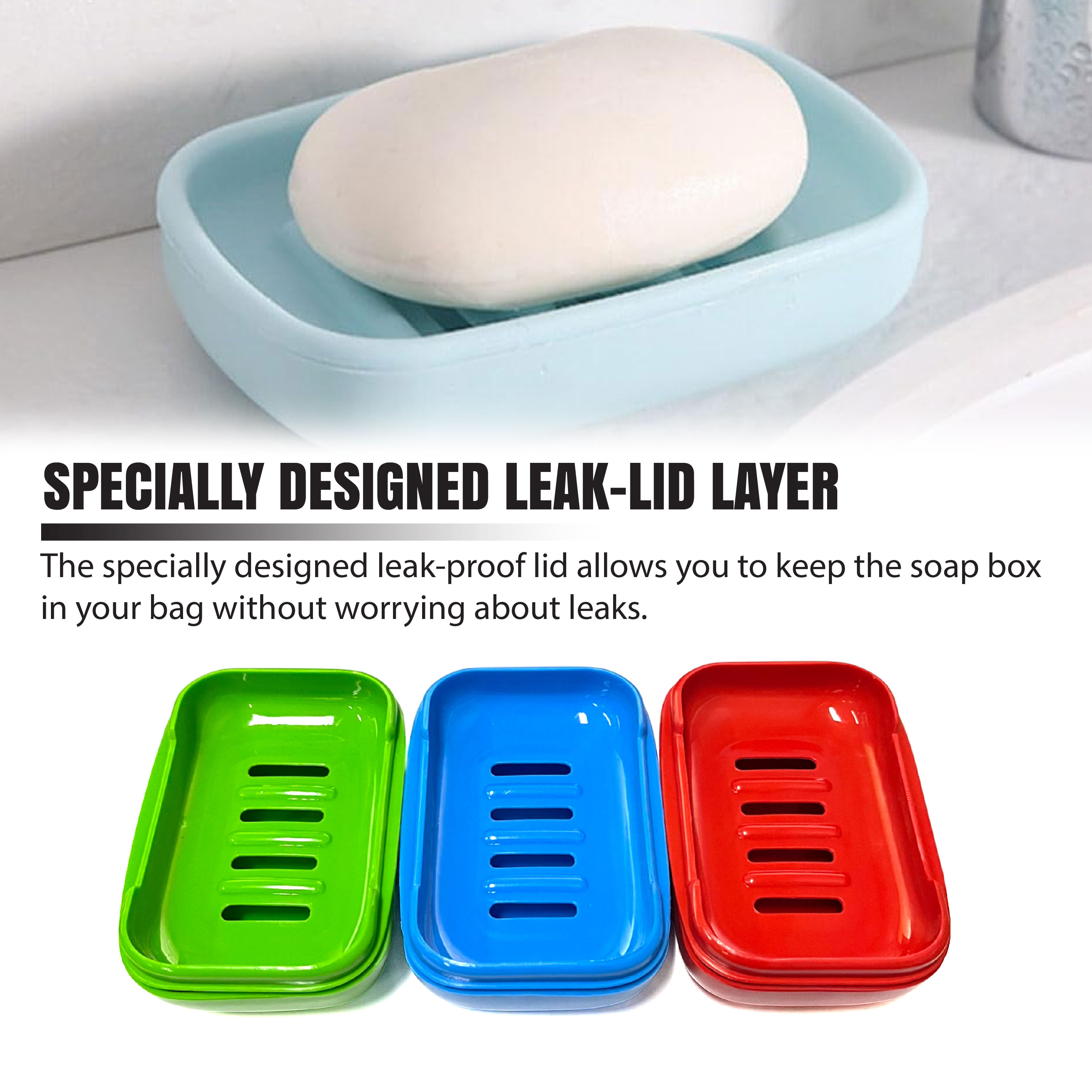 Say goodbye to cluttered countertops! This convenient Portable Soap Box ...