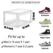 Acrylic Magnetic Shoe Box - Stackable Sneaker Storage Organizer