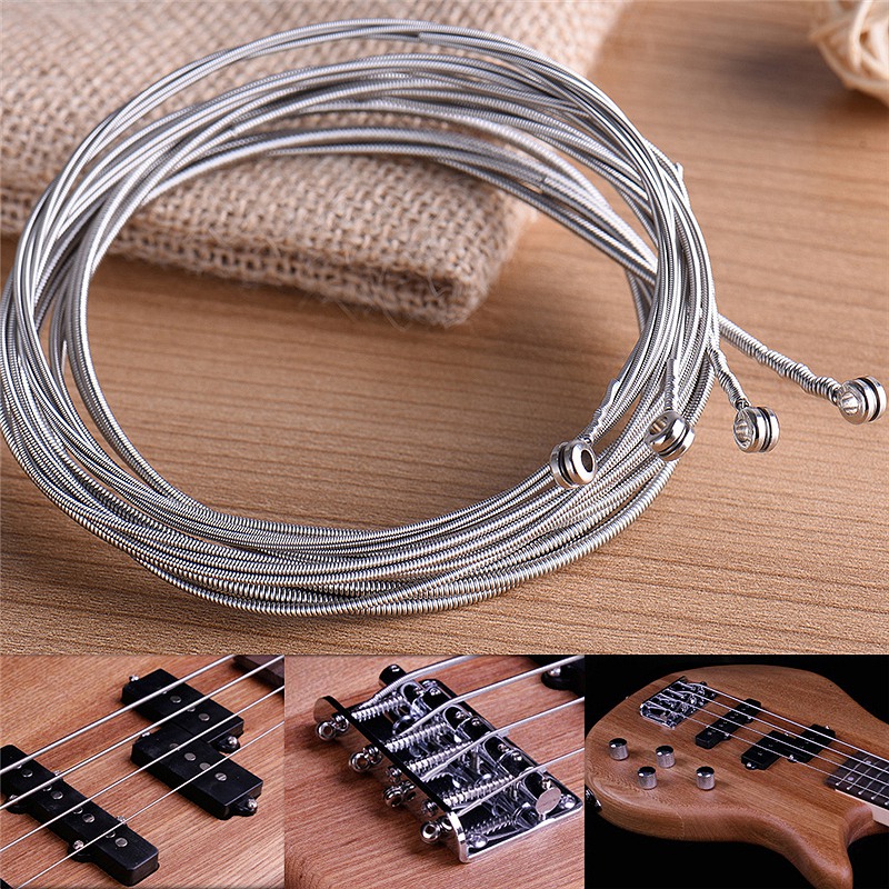 รูปภาพเพิ่มเติมเกี่ยวกับ 4 Pcs Stainless Steel Bass Strings Bass G Parts Accessories G String Silver Plated Gauge Bass G Music Accessories