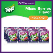 Tang Instant Drink Mix - Mixed Berries Flavor 19g with Vitamins and Minerals