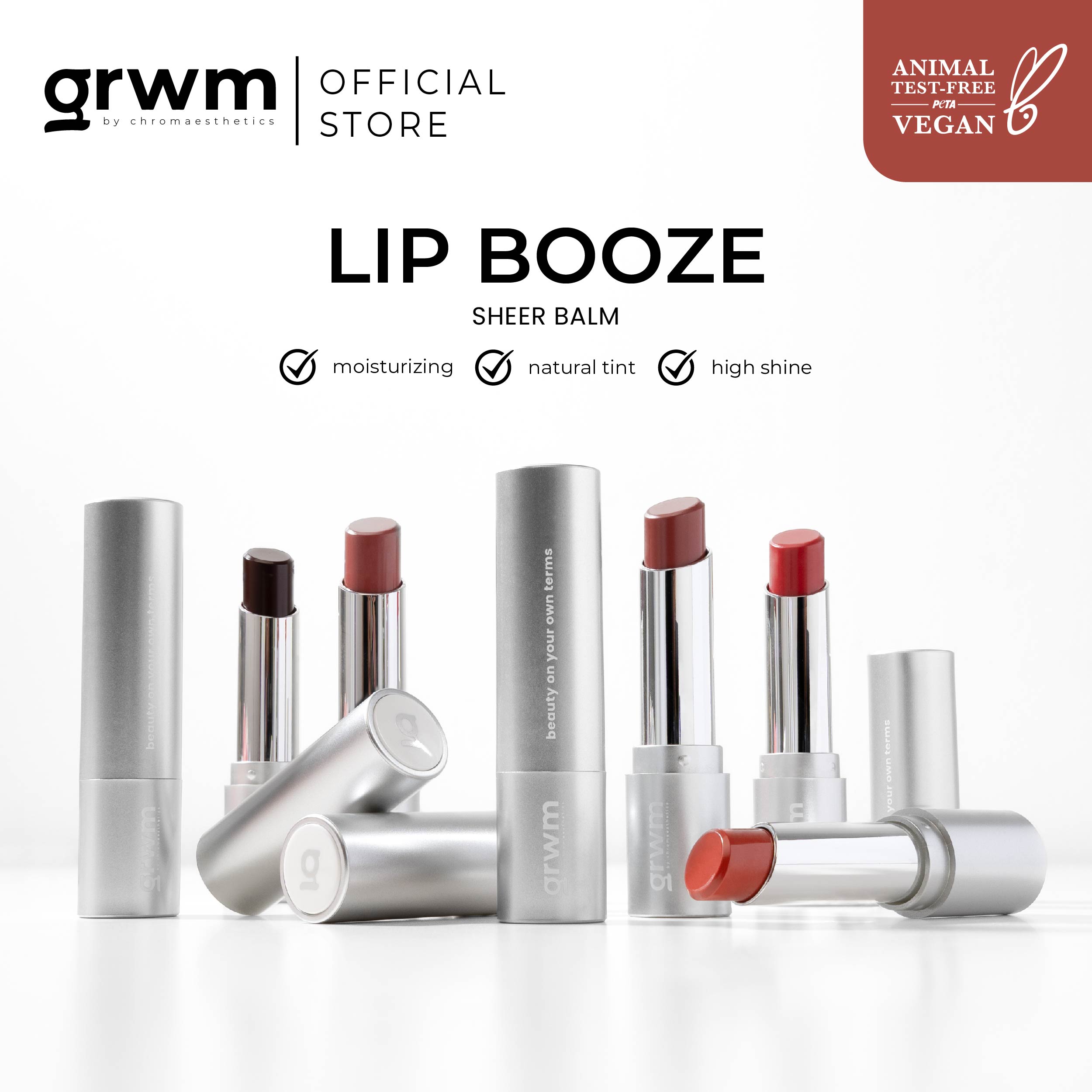 Discount on GRWM Cosmetics  shoes - SKU: GRWM Cosmetics Lip Booze Tinted Sheer Balm