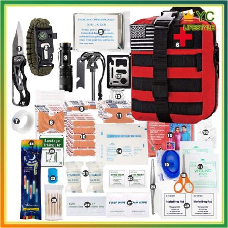 250PCS First Aid Kit for Outdoor Camping and Travel