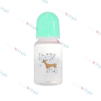 Baby Bottle BPA Free Formula and Breast Milk Storage Bottles with Slow Flow Nipple 125ML (2)