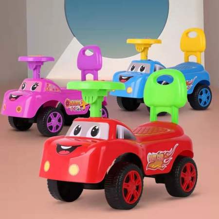 Joyful Kiddie Toon Car Ride-On Toy Car with Music