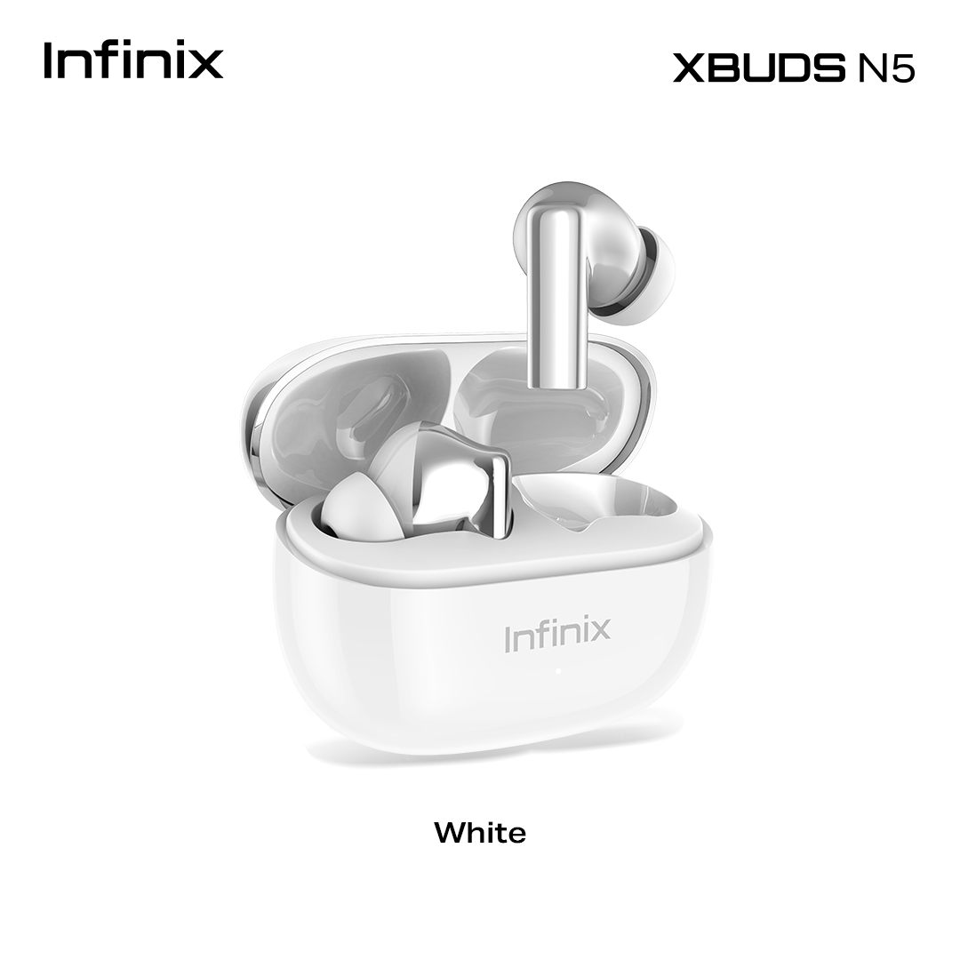 Infinix XBUDS N5 / Adaptive Hybrid ANC / Up to 40Hrs Longer Playtime / Pro-tuned Hi-Fi Sound Quality / Bluetooth 6.0 with Ultra Low-Latency / Crystal Clear Calls with 4-Mic AI-Powered - Image 3