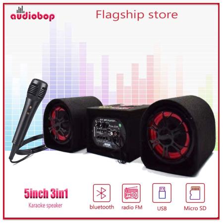 Hi-Fi Bass Bluetooth Karaoke Amplifier with Speakers and Mic