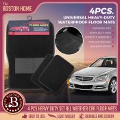 Boston Home 4pcs Universal Fit Carpet Floor Mats for Vehicles