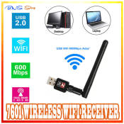 300Mbps Mini USB Wifi Receiver with Antenna - 