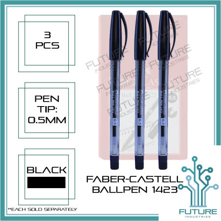 Ballpen Faber-Castell 1423 Ballpen Ballpens Ballpen Ballpens Faber Castel 0.5MM 1423 Faber Castell Pcs Per Set Black Blue Red