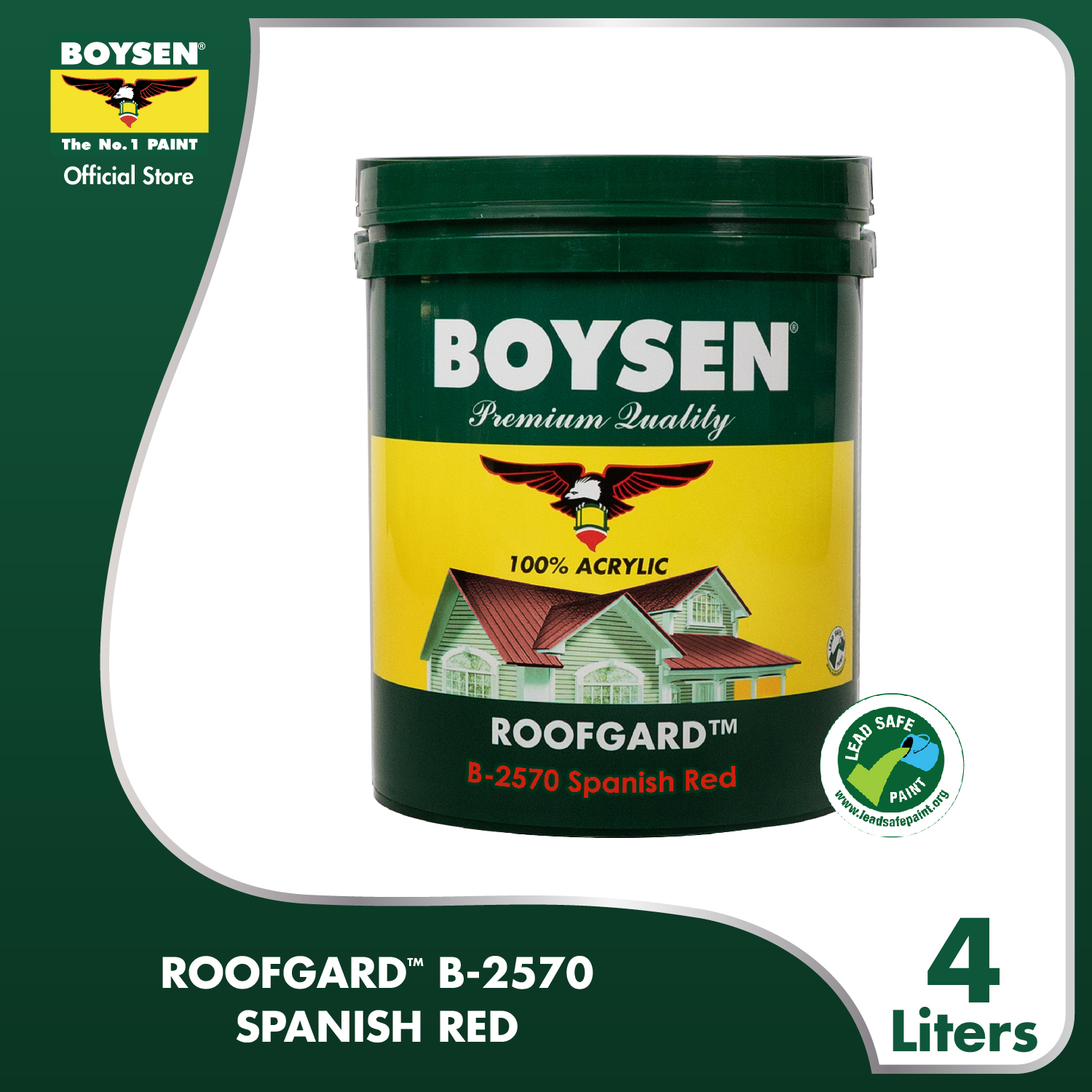 BOYSEN Roofgard Spanish Red B2570-4L