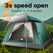 "Outdoor Dome Tent for Camping, 2-6 Person, Rainproof"