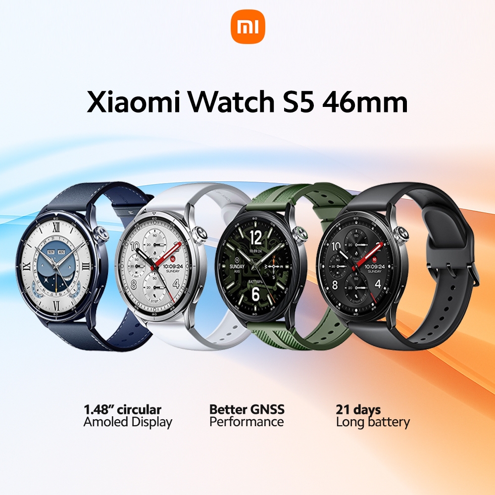 Xiaomi Watch S5 46mm AMOLED 1.48° Circular AMOLED Display / GNSS Performance / 21-Day Battery Life / Bluetooth Fitness Tracker
