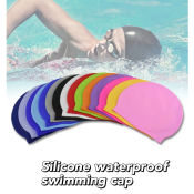 Waterproof Silicone Swimming Cap - Universal Fit 