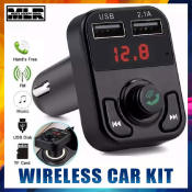 CARB3 Bluetooth Aux Modulator Handsfree Car Kit with USB Charge