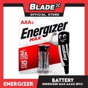 Energizer E92 MAX BP-2 AAA 2 Pack 1.5V
