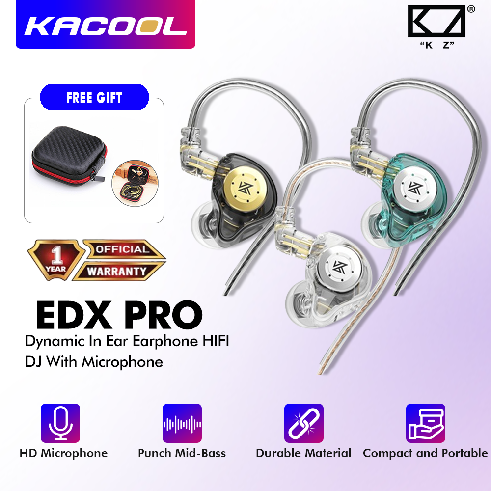 KZ EDX Pro HIFI In-Ear Earphones with Microphone