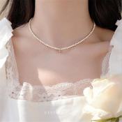 Pearl Clavicle Chain Necklace - Elegant Fashion Jewelry Accessory