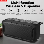 Newmsnr Loa Bluetooth Chống Nước IPX7 Loa Không Dây Thời Gian Chơi 24 Giờ Có Mic Loa Ngoài Trời Âm Trầm Siêu Sâu Âm Thanh Nổi Hifi Loa Phòng Tắm Di Động Có Dây Buộc