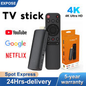 Chromecast Android TV Stick 4K with Wi-Fi Remote for all TVs