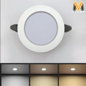 Movall LED Downlight Panel Ceiling Light, 3 Color Temperature