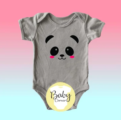 Panda ( statement onesie / baby onesie / infant romper / infant clothing / onesie ) (9)