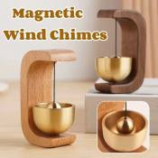 Japanese Magnetic Brass Wood Doorbell - Home Decor Chime