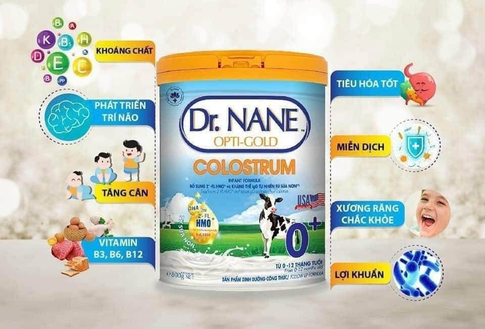 Dr.Nane Colostrum 0+lon 800g Date mới 2024