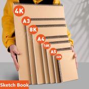 Big Kraft Blank Sketch Pad with Thick 160g Paper