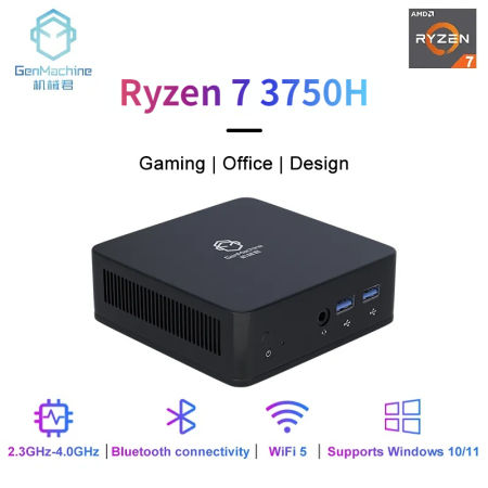 GenMachine Ryzen 7 Mini PC - Gaming Computer