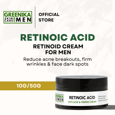 Greenika Men's Retinoic Acid Cream: Minimize Wrinkles, Fade Spots