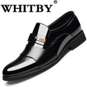 WHITBY Plus Size Leather Slip On Formal Shoes Men/Women