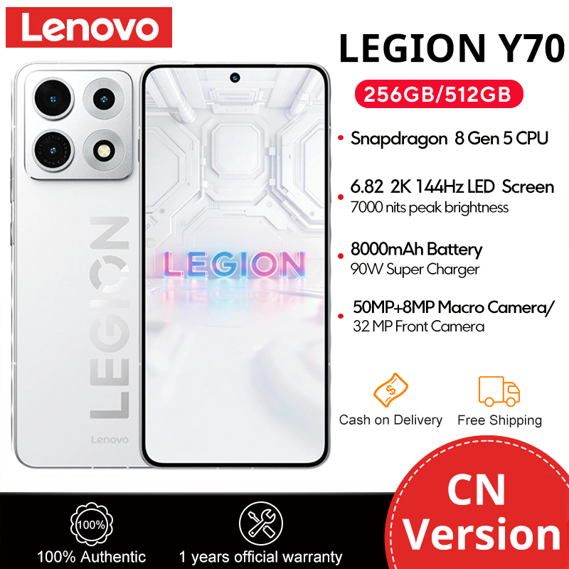 Lenovo Legion Y70 2026 5G Flagship Gaming Phone 6.82-inch Screen, Snapdragon 8 Gen 5, 50MP Camera, 8000mAh Large Battery, 90W Fast Charging Chinese version - Image 2