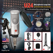 U24 Condenser Mic - Perfect for YouTube podcasts and music
