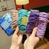 50 Pcs Colorful High Elastic Hair Rope Rubber Hair Ties For Girls Hair Accessory