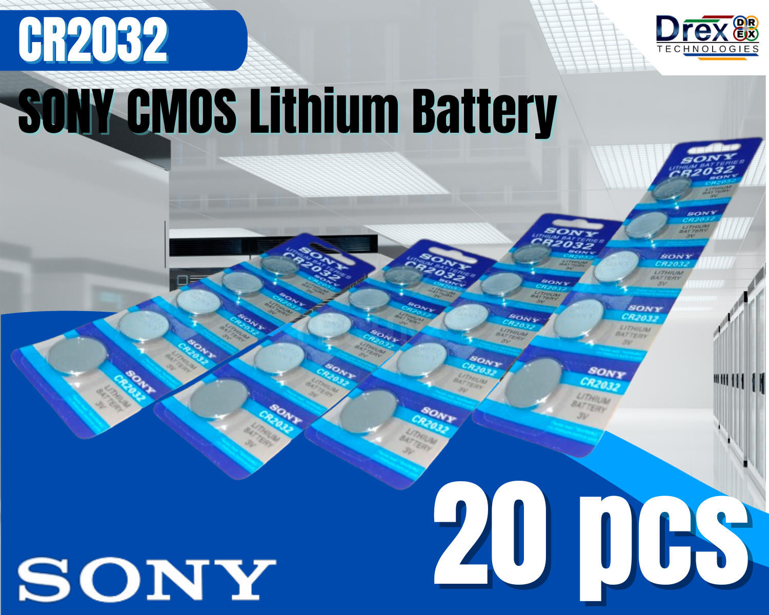 Sony Cr2032 3V Lithium Coin Cell Battery For Watches, Calculators