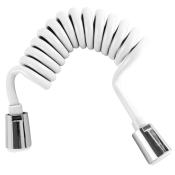 SUS 304 Stainless Steel White Spiral Bidet Hose