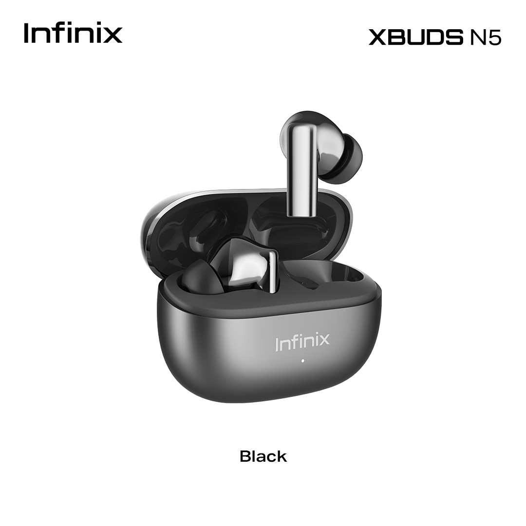 Infinix XBUDS N5 / Adaptive Hybrid ANC / Up to 40Hrs Longer Playtime / Pro-tuned Hi-Fi Sound Quality / Bluetooth 6.0 with Ultra Low-Latency / Crystal Clear Calls with 4-Mic AI-Powered - Image 2