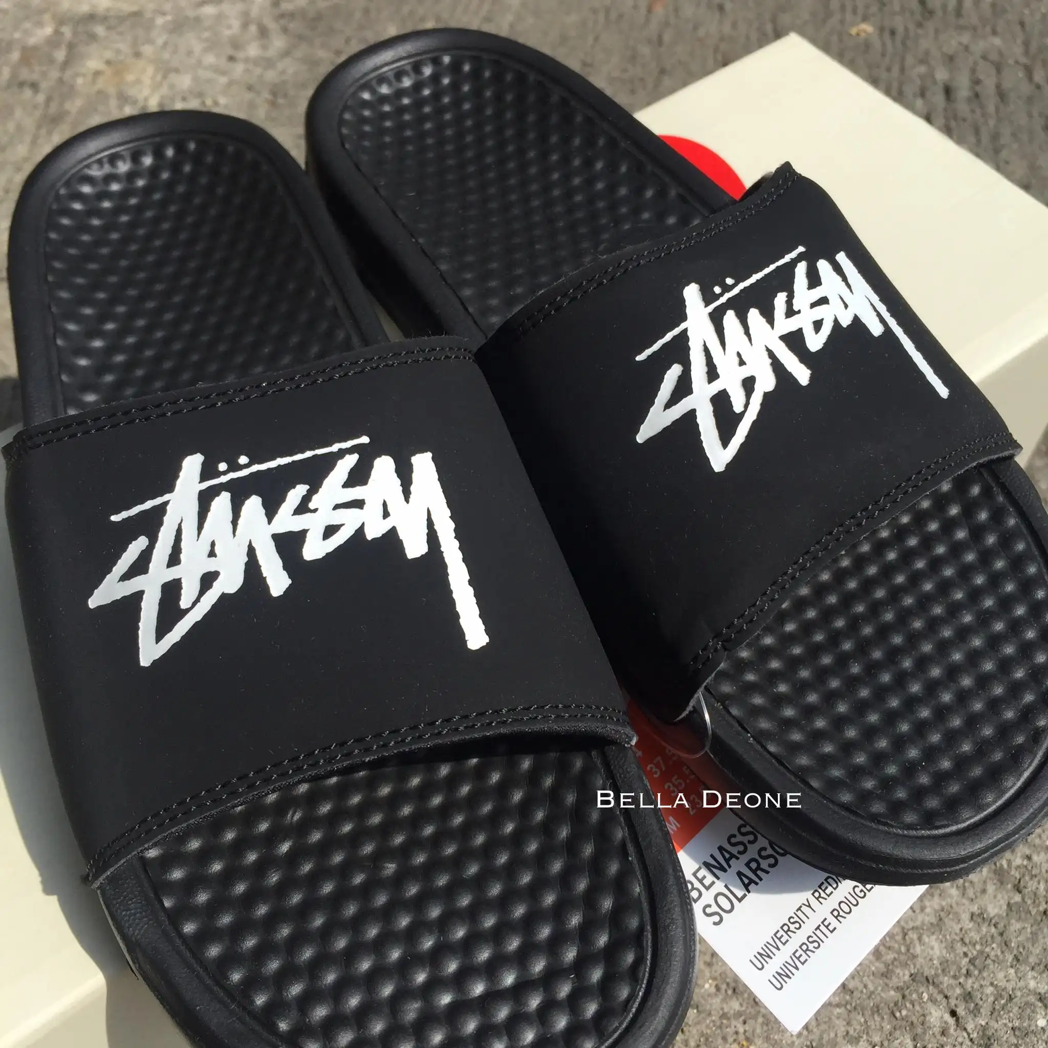 benassi stussy slides