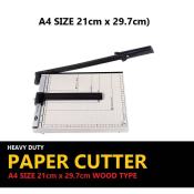 A4 Size Office Paper Cutter Metal Wood Base A5 B5 B6 B7