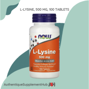NOW Foods L-Lysine: Essential Amino Acid for Healthy Skin
