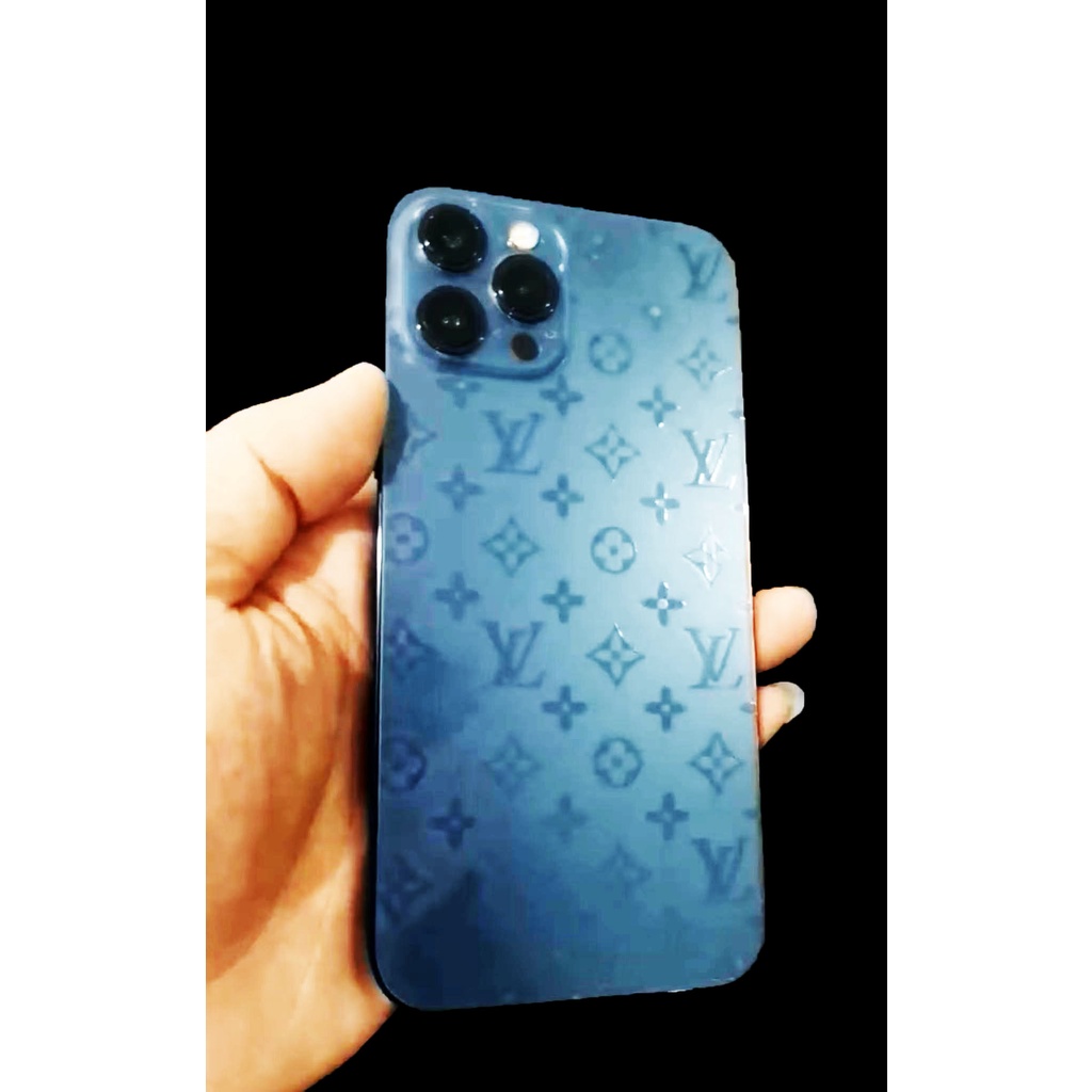 OSO】3D LV Design Carbon Fiber Back Film Protector Sticker For