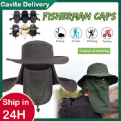 Fisherman Hat with Neck Cover & Face Visor - Unisex