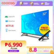 COOCAA 32" Smart Android TV with Netflix and Google Assistant
