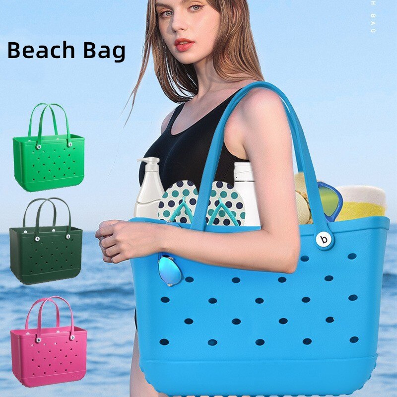 Large Bogg Bag Lady Shopping EVA Summer Beach Tote Casual Travel