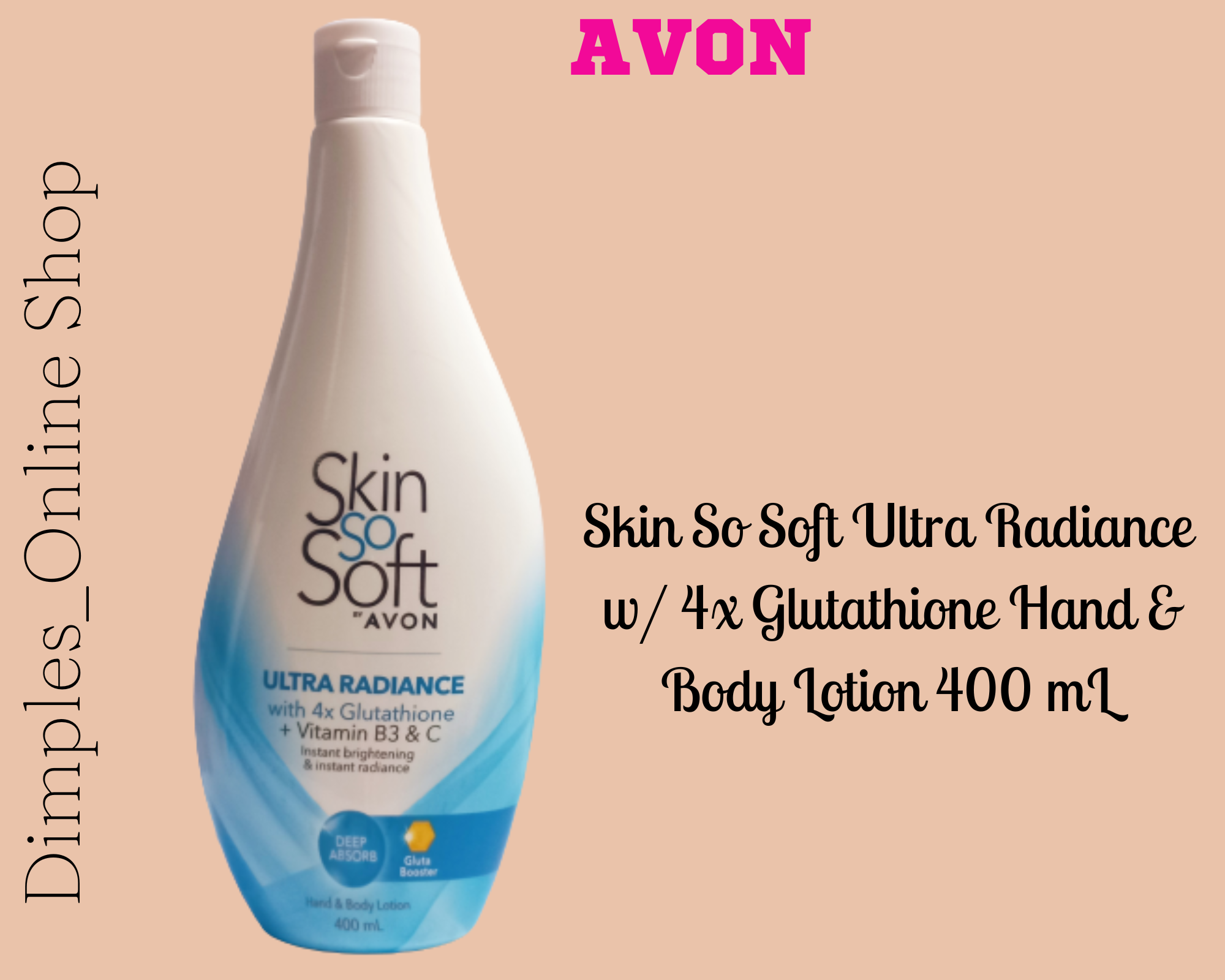 AVON SKIN SO SOFT Ultra Radiance with 4x Glutathione Hand & Body Lotions 4X Glutathione  Whitening Lotion Niacinamide Travel Size Lotion - Lazada