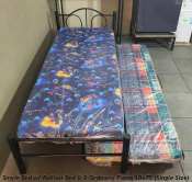 single bed with pullout bed and 2 pcs regular foam single size / cash on delivery only !!