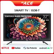 ACE 32" Smart LED TV - HD Glass Frameless Flat Screen